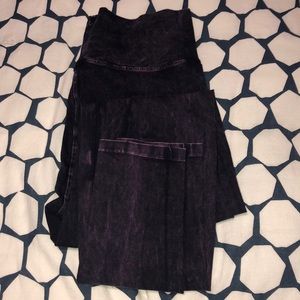 Purple Acid Wash Leggings